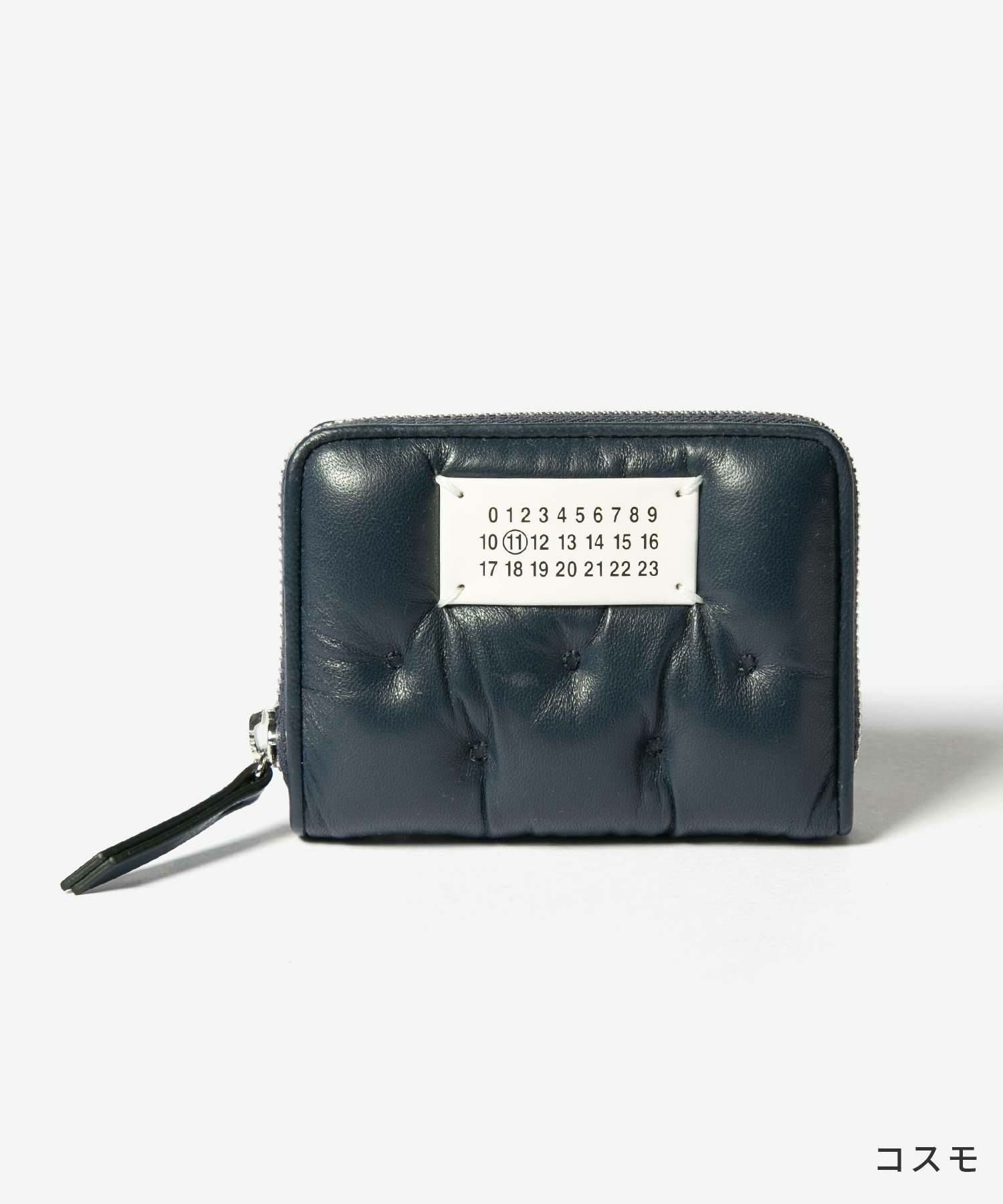 MAISON MARGIELACOIN HOLDER ZIP AROUND WITH KEY RING 小銭入れ | U