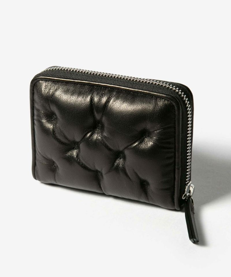 MAISON MARGIELACOIN HOLDER ZIP AROUND WITH KEY RING 小銭入れ | U